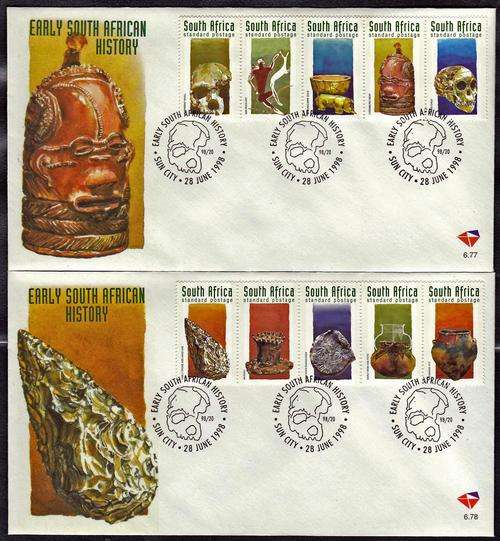 RSA - FDC 6.77 & FDC 6.78, EARLY SOUTH AFRICAN HISTORY - GREAT!!!!!