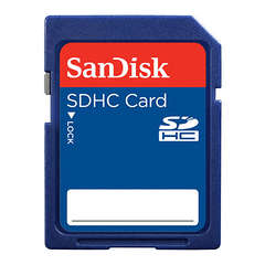 SANDISK 32GB C4 Sd card and Adapter
