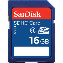 Sandisk SDHC 16GB Memory card and adapter