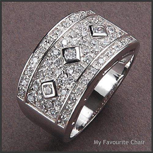 Sterling Silver and Cubic Zirconia Ring