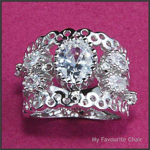 Sterling Silver and Cubic Zirconia Ring
