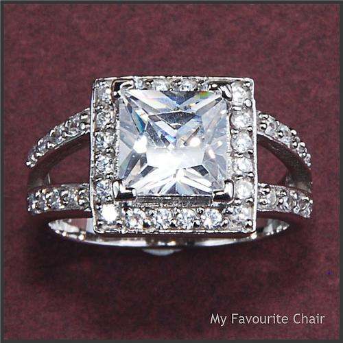 Sterling Silver and Cubic Zirconia Ring