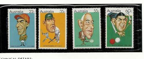 Australia First DAY Issues (2) FDC and Stamp PACK - "Australian SPORTING PERSONALITIES" -terrific