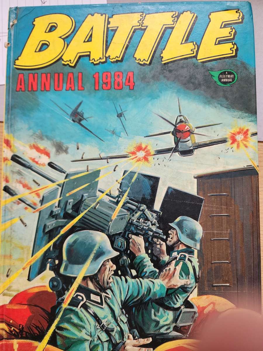 Vintage British ANNUAL `BATTLE 1984` - lovely book, Cartoons, hobbies- must have bargain!
