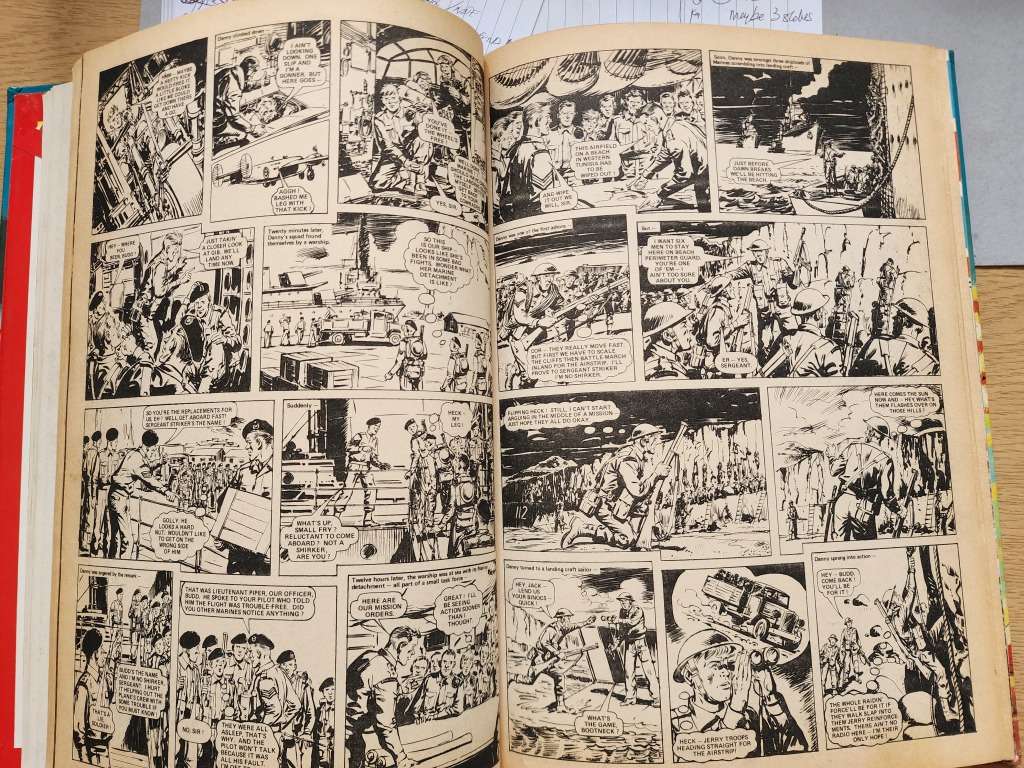 Vintage British ANNUAL `BATTLE 1984` - lovely book, Cartoons, hobbies- must have bargain!