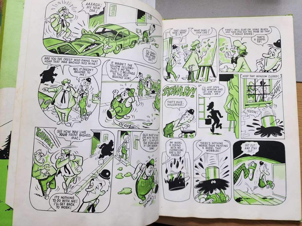 Vintage British ANNUAL `LAUREL & HARDY` - lovely book, Cartoons, hilarious illustrations - scarce !