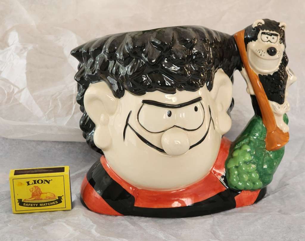 ROYAL DOULTON TOBY CHARACTER JUG - `DENNIS & GNASHER (from BEANO`LARGE, superb condition -D-7005
