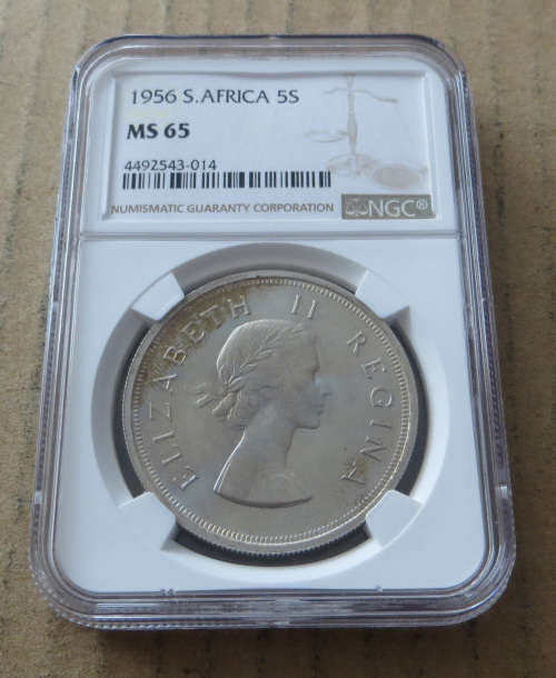 1956 5 Shillings Crown MS65 NGC