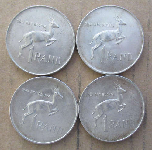 1966 Silver R1 One rand x 4