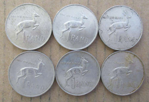 1967 Silver R1 One rand x 6