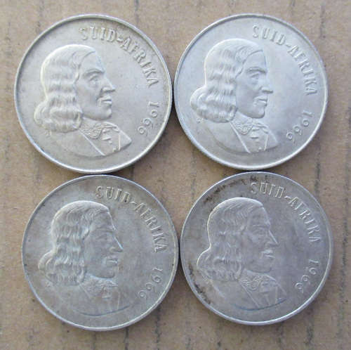 1966 Silver R1 One rand x 4