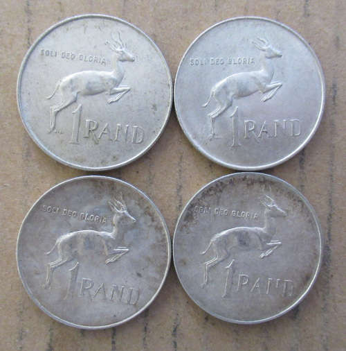 1966 Silver R1 One rand x 4