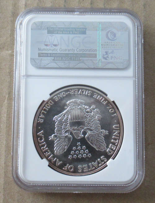 1989 USA Silver Eagle MS69 NGC