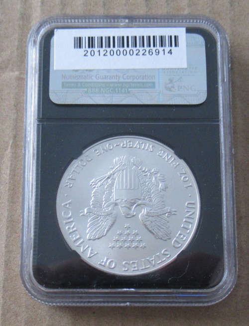 1991 USA Silver Eagle MS69 NGC Retro Holder