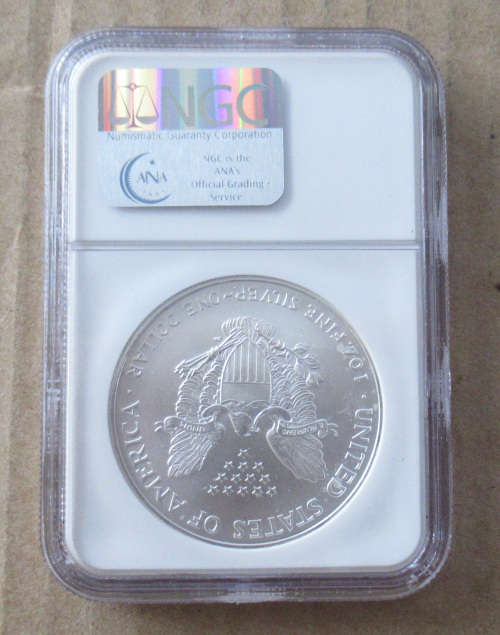 1996 USA Silver Eagle MS69 NGC