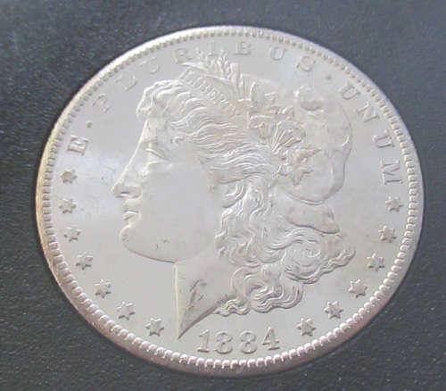 Rare 1884 CC Morgan Silver Dollar MS63 NGC GSA Hoard in original Holder