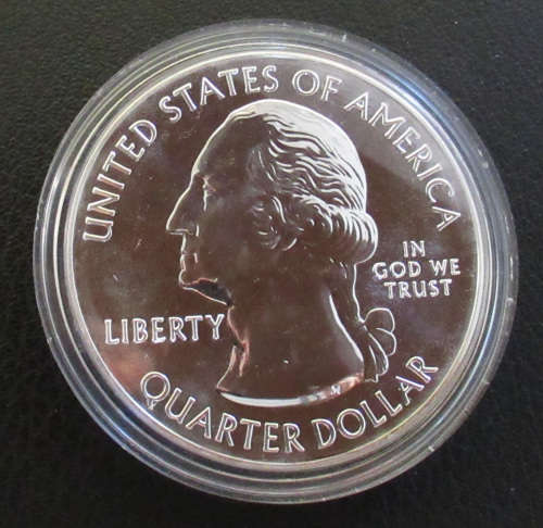 2015 America The Beautiful Saratoga 5 Ounce Silver coin in original box