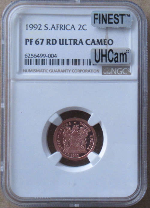 1992 2 cent PF67 RD Ultra Cameo MAC Spotless