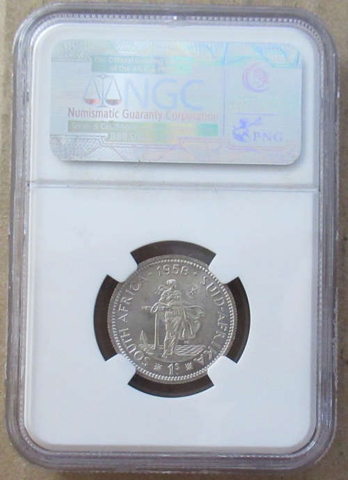 South Africa 1958 1 Shilling MS63 NGC graded