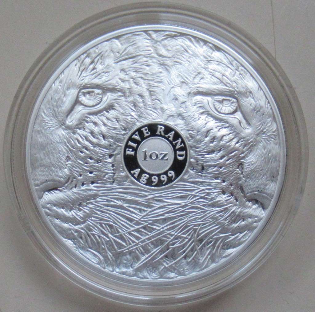 Proof Big Five Silver Leopard 2023 in Capsule