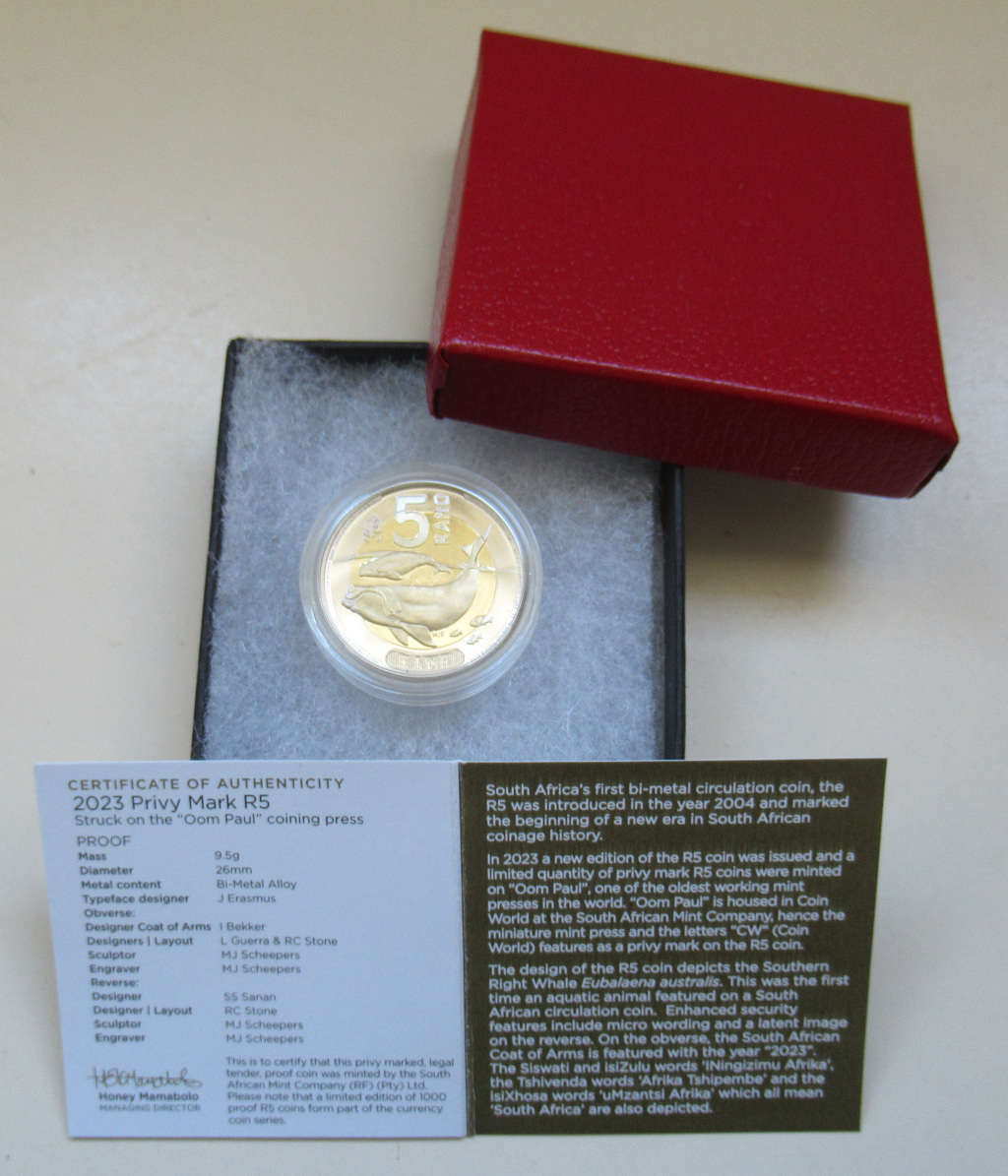 Oom Paul R5 2023CW. Last year of issue