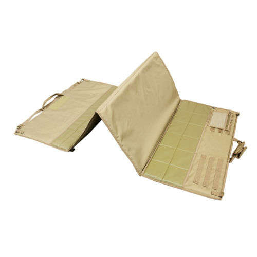 Nc Star Vism Deluxe Folding Pal/molle 4 Panel 6ft X 3ft Shooting Shooters Mat Tan