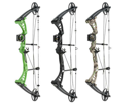 Man Kung  55lbs compound bow green riser/black limb