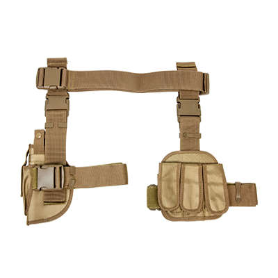 Nc Star Drop Leg Holster & Mag Pouch X4 - Tan
