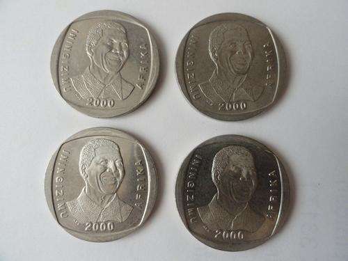 4 X 2000 MANDELA COINS HIGHLY GRADABLE