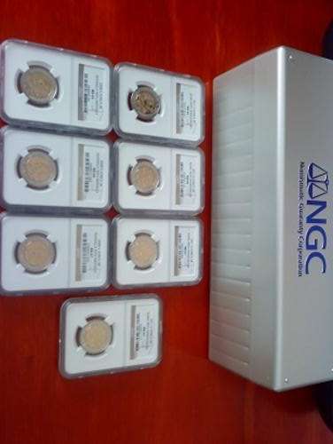 BARGIN !!!! ULTIMATE STARTER SET 2008 MS 65 66 67 SARB 65 66 2 X 67 + NGC STORAGE CASE