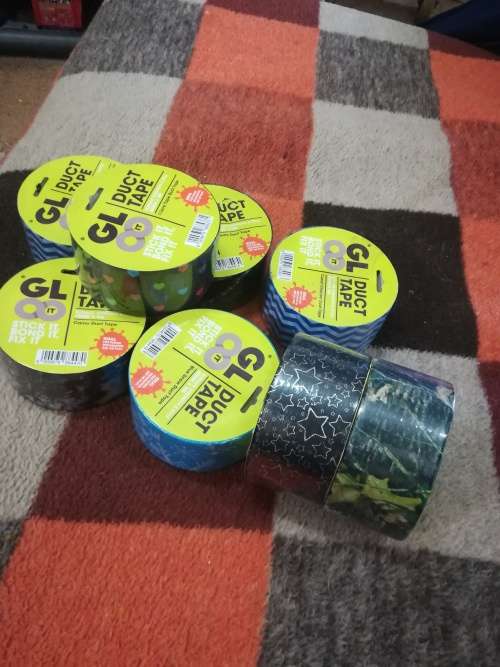 50 rolls of 10 meter duck tape all new