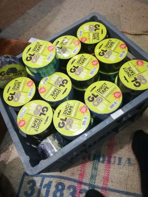 50 rolls of 10 meter duck tape all new