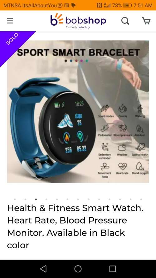 Health and fitness smart watch ×2