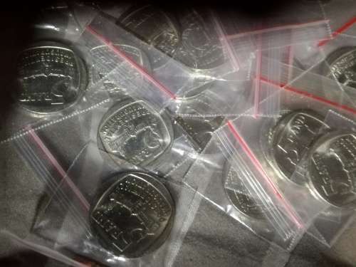 1994 inauguration UNCirculated R5 coins ×40 @ R12 each