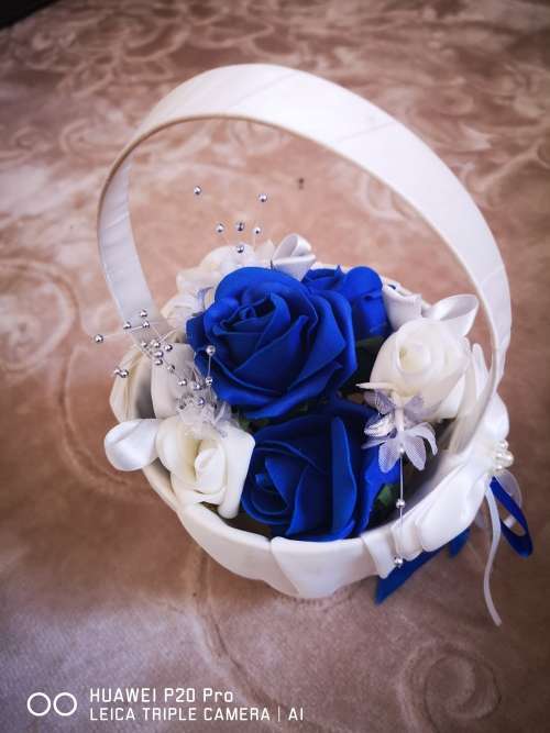 Bridal Ring pillow and bouquet combo