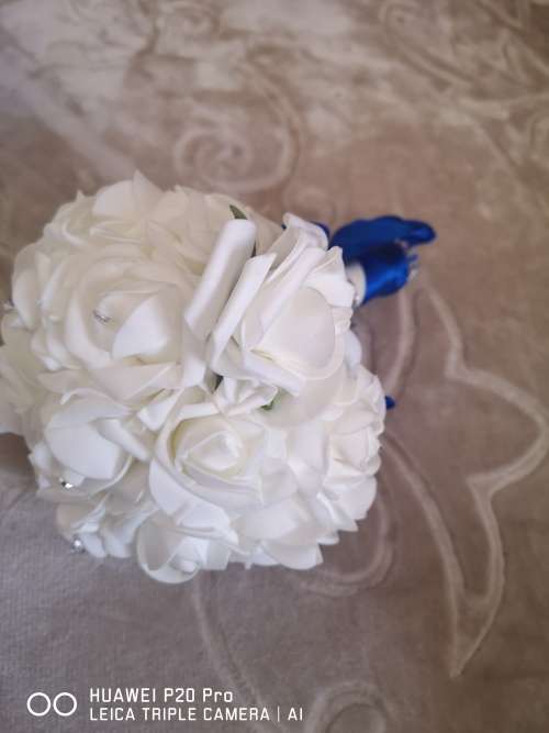 Bridal Ring pillow and bouquet combo
