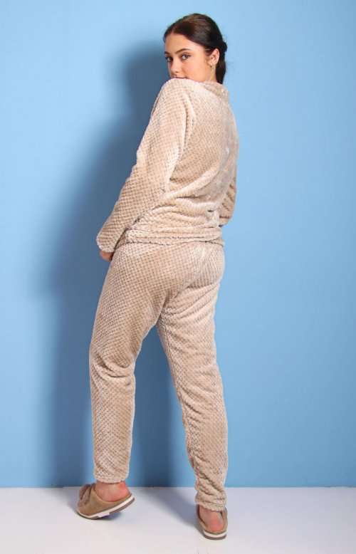 Ladies` Fleece Pyajama Set