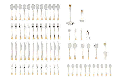 72 Piece Stainless Steel Cutlery Set with Faux Leather Case