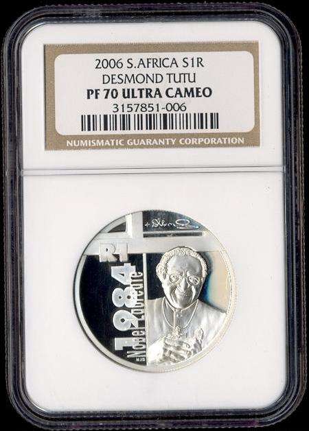 !!! PROOF 70 ULTRA CAMEO DESMOND TUTU !!! CRAZY 1 RAND START !!!