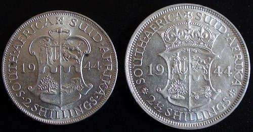 1944 Half crown and two shillings uncirculated for one bid