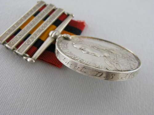 QSA Medal with clasps CC, OFS, TVL: Lieutenant D.S JOPLING, Kitchener¿s F.S