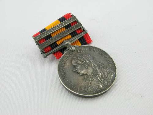 QSA Medal with clasps CC,SA02 : PTE A. MACARTNEY, CP Dist 1