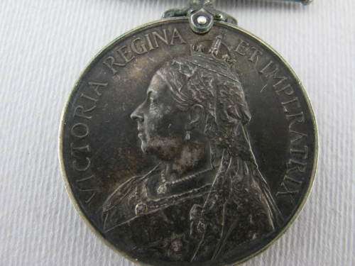 QSA Medal with clasps CC,SA02 : PTE A. MACARTNEY, CP Dist 1