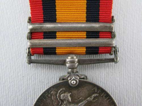 QSA Medal with clasps CC,SA02 : PTE A. MACARTNEY, CP Dist 1