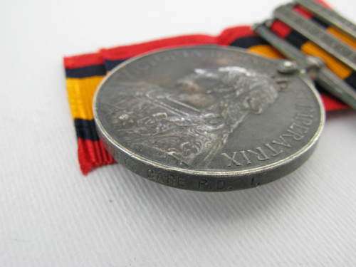 QSA Medal with clasps CC,SA02 : PTE A. MACARTNEY, CP Dist 1