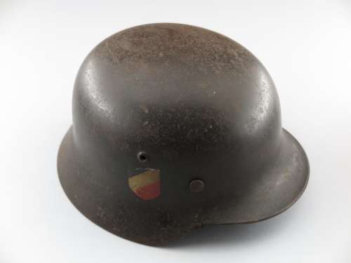 Orginal WW2 M35 "Quist" double decal Luftwaffe Helmet