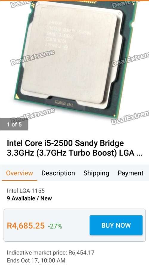 INTEL CORE i5 DESKTOP 3.7GHz