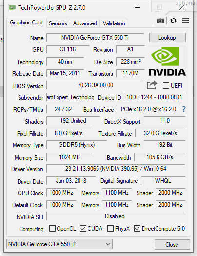 HP Z400 XEON WORKSTATION + GAINWARD 550Ti GPU
