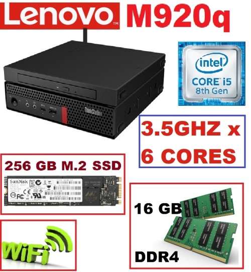 ! HEXA-6-CORE LENOVO POWERHOUSE +256GB SSD +16GB DDR4 RAM