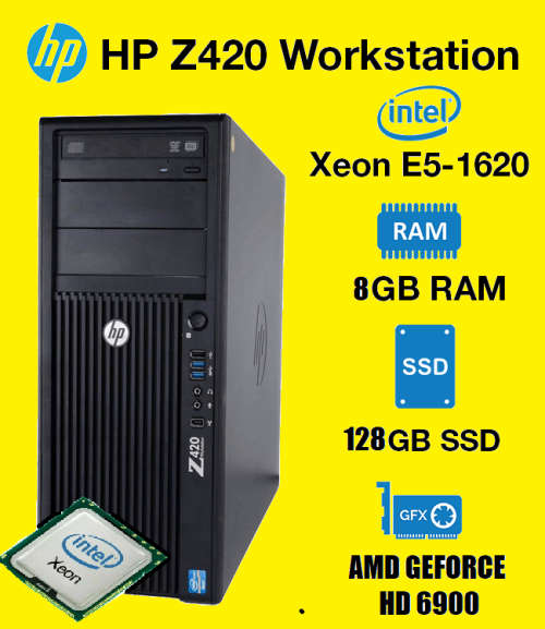 ! HP Z420 INTEL XEON GAMING POWERHOUSE !!